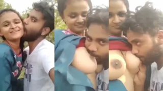 Fsiblog Mms Desi Village Lover Romanced In The Jungle sex video